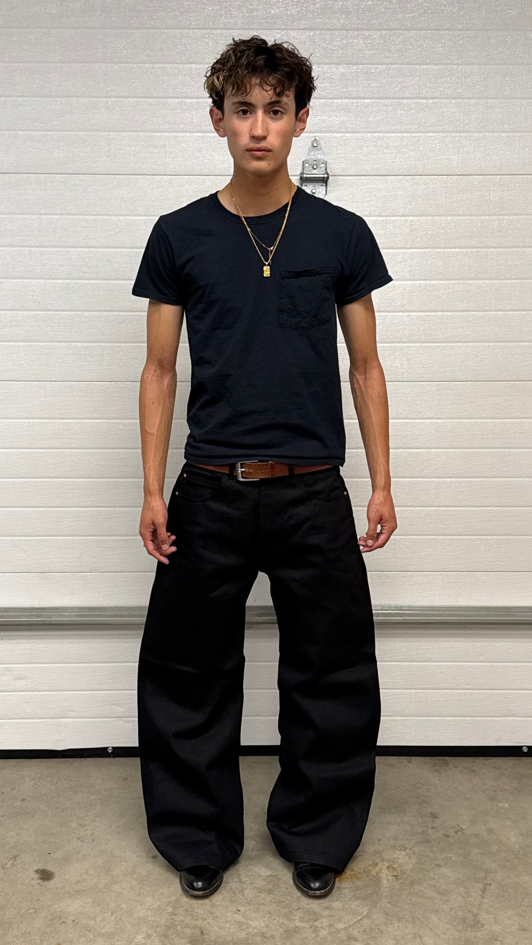 JAPANESE SELVEDGE RELAXED DENIM BLACK – shinka.archive