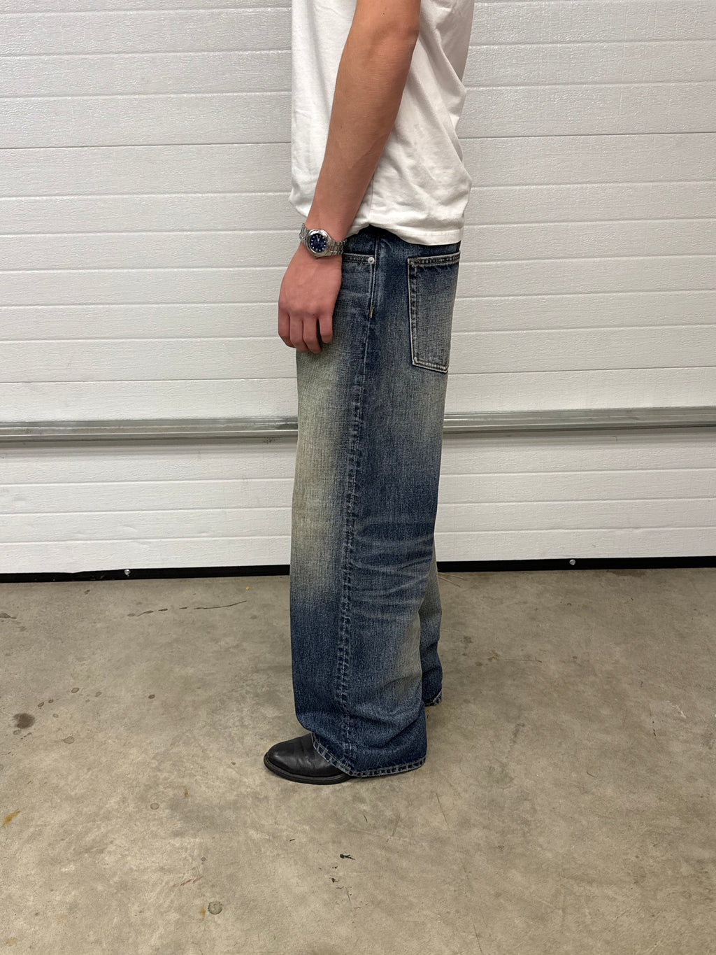 BLEACHED JAPANESE SELVEDGE RELAXED DENIM