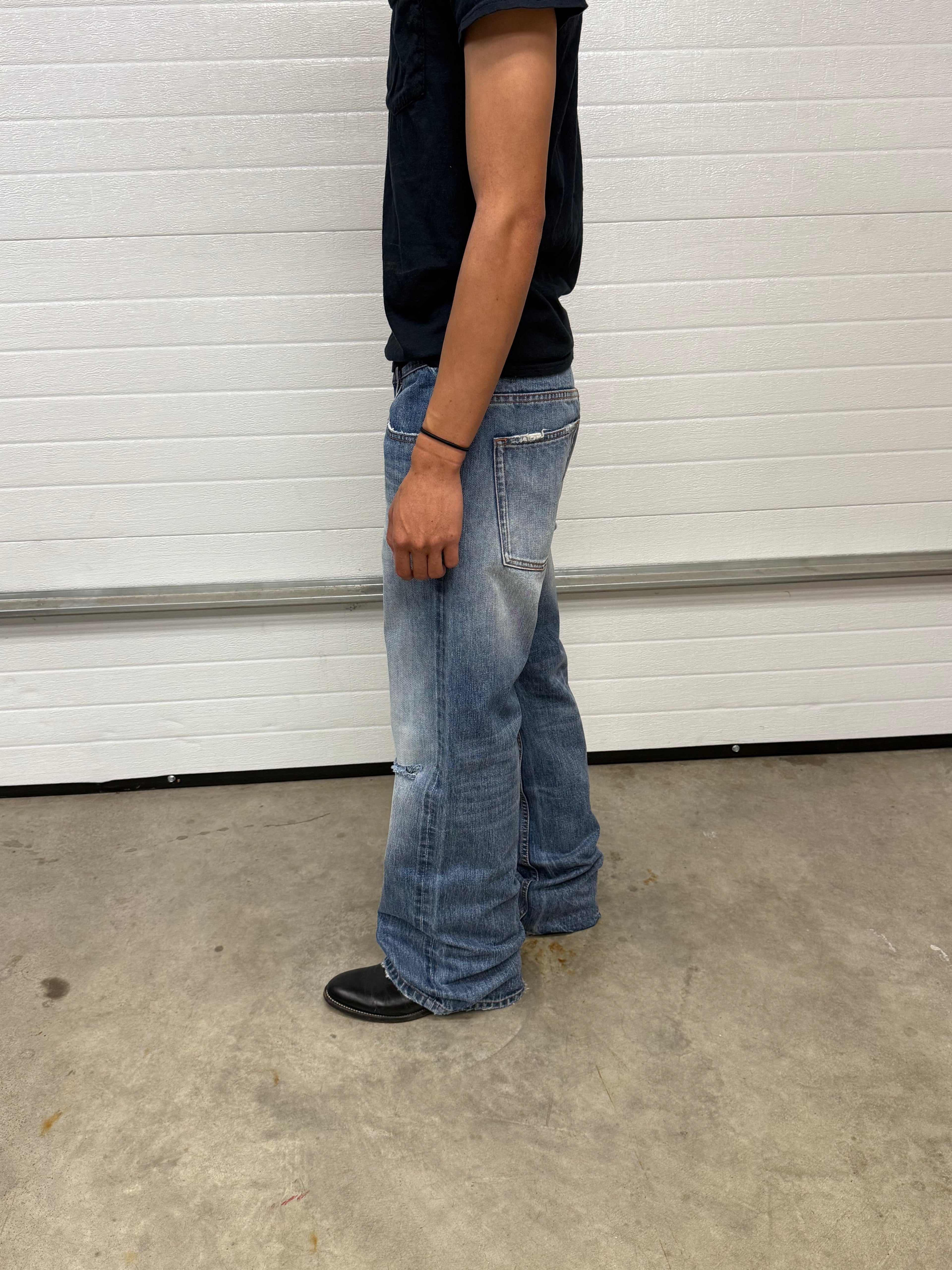 Repaired Japanese Bootcut Selvedge Denim