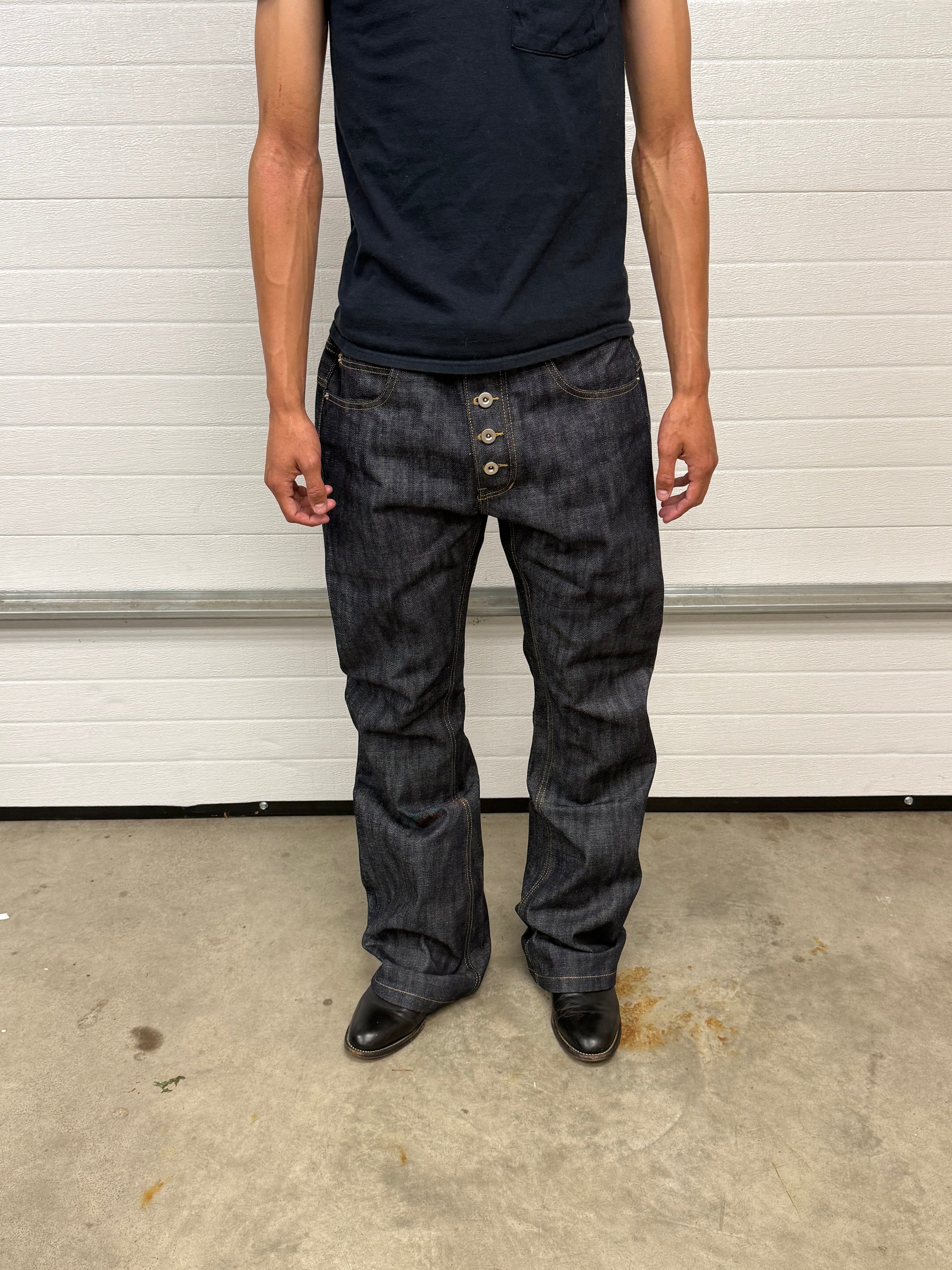 indigo bootcut selvedge