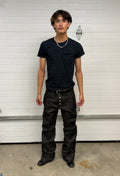 dark grey bootcut selvedge