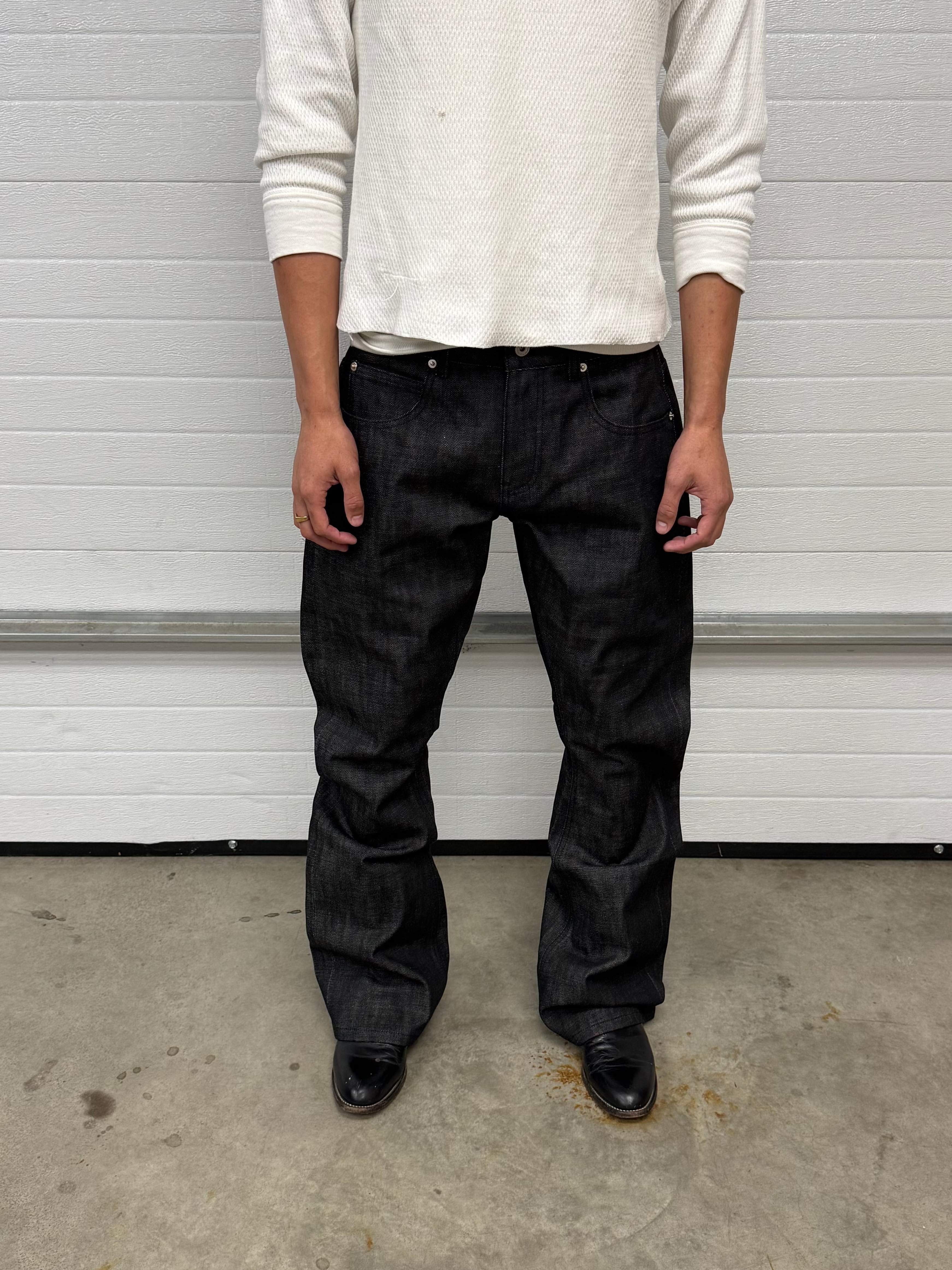 JAPANESE SELVEDGE BOOTCUT DENIM CHARCOAL