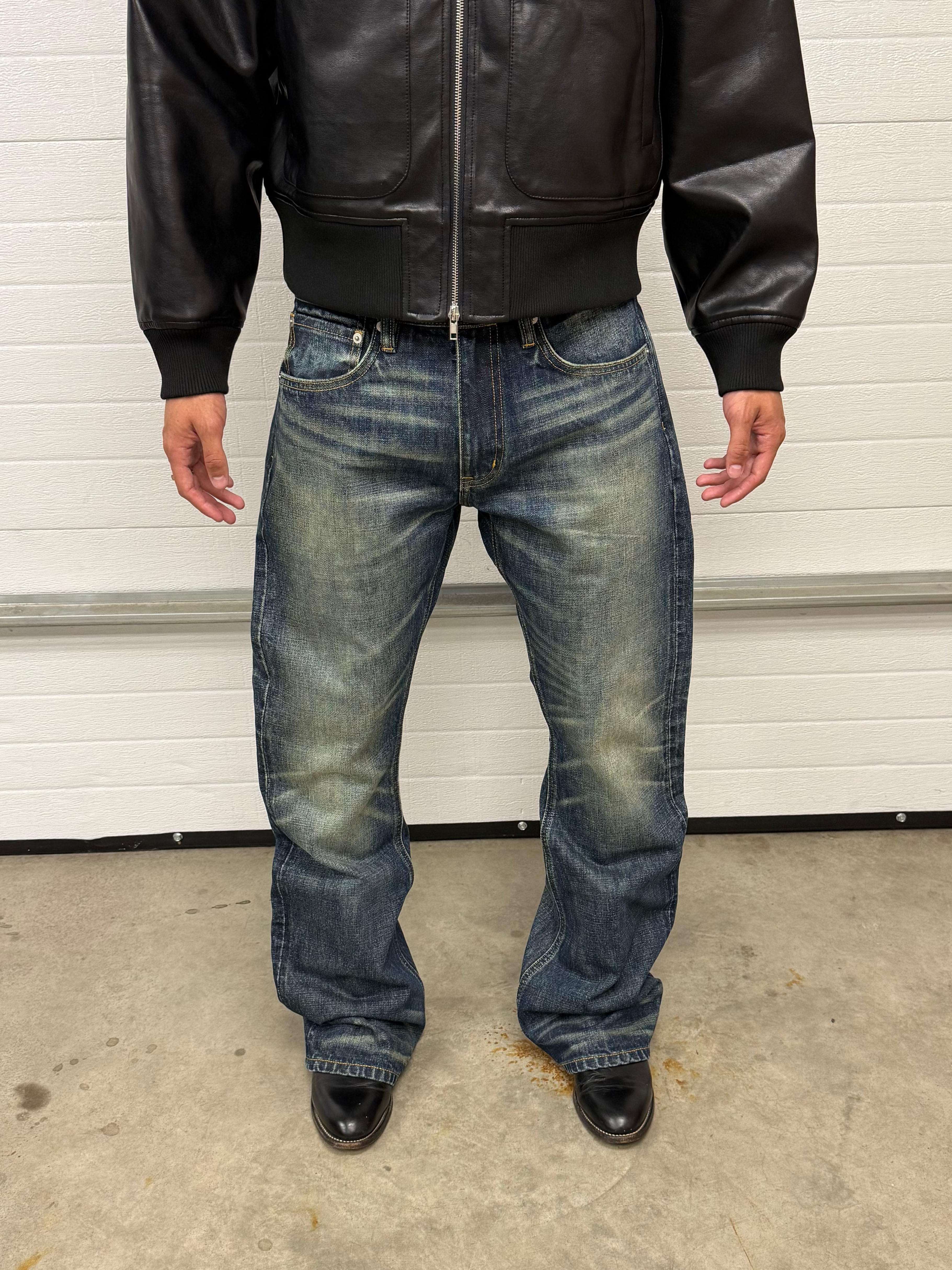 STONE JAPANESE SELVEDGE BOOTCUT DENIM