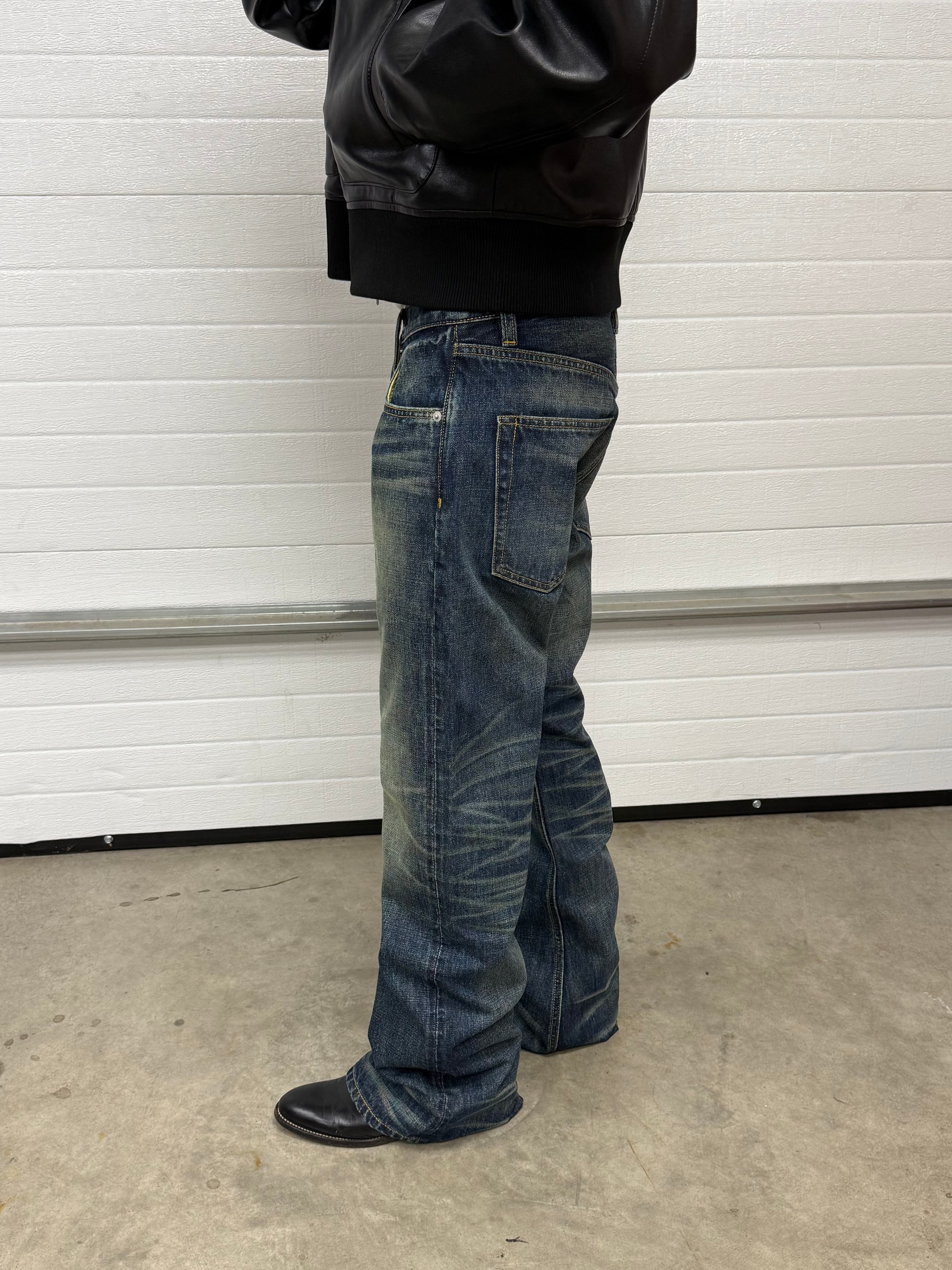 STONE JAPANESE SELVEDGE BOOTCUT DENIM