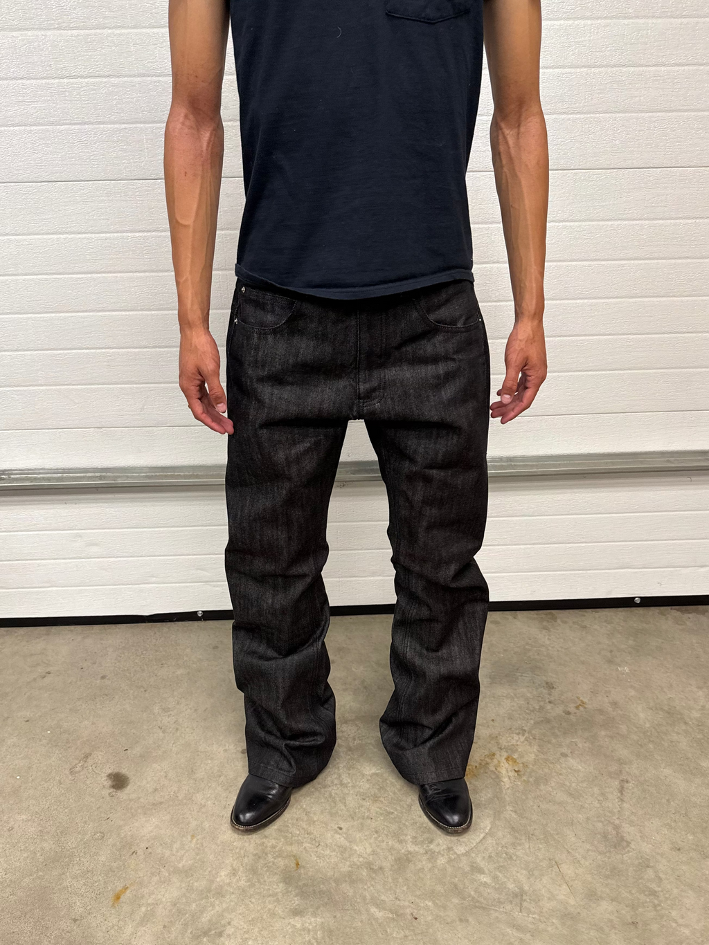 Dark Grey Bootcut Selvedge
