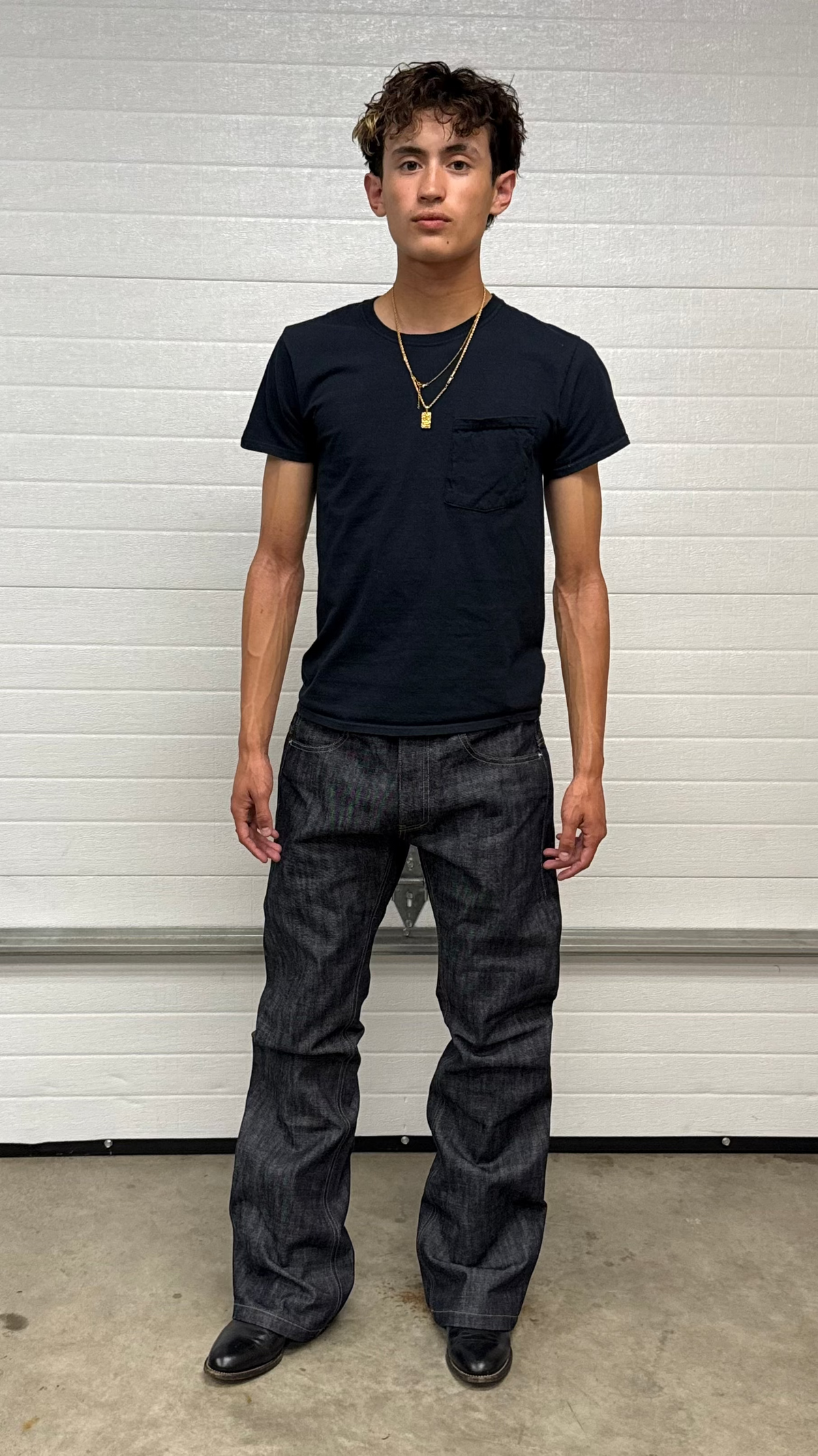 メンズ sulvam Archive Selvedge Boots Cut Denim