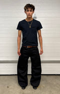 Jet Black Relaxed Fit Selvedge