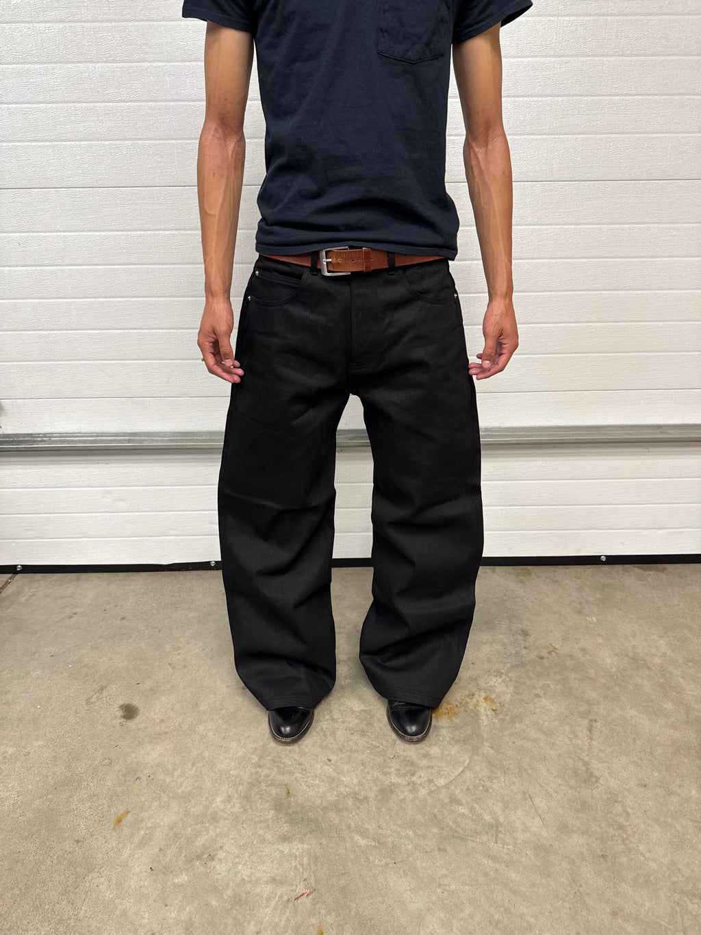 Jet Black Relaxed Fit Selvedge